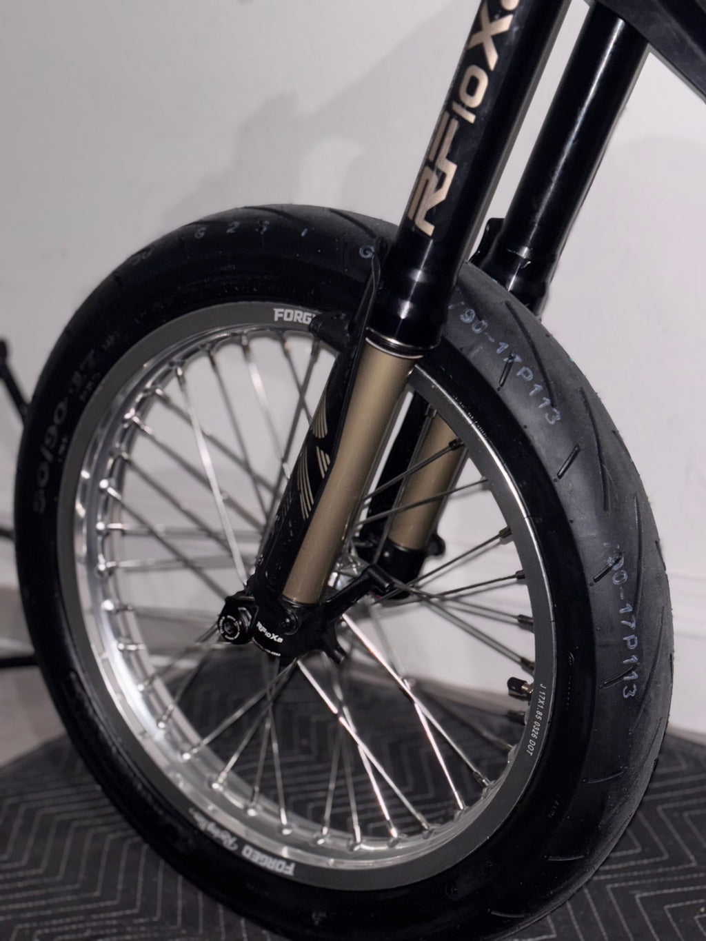 Talaria XXX / MX4, MX3, Sting - Supermoto Wheelset (Thick/Wide) - Chrome Silver