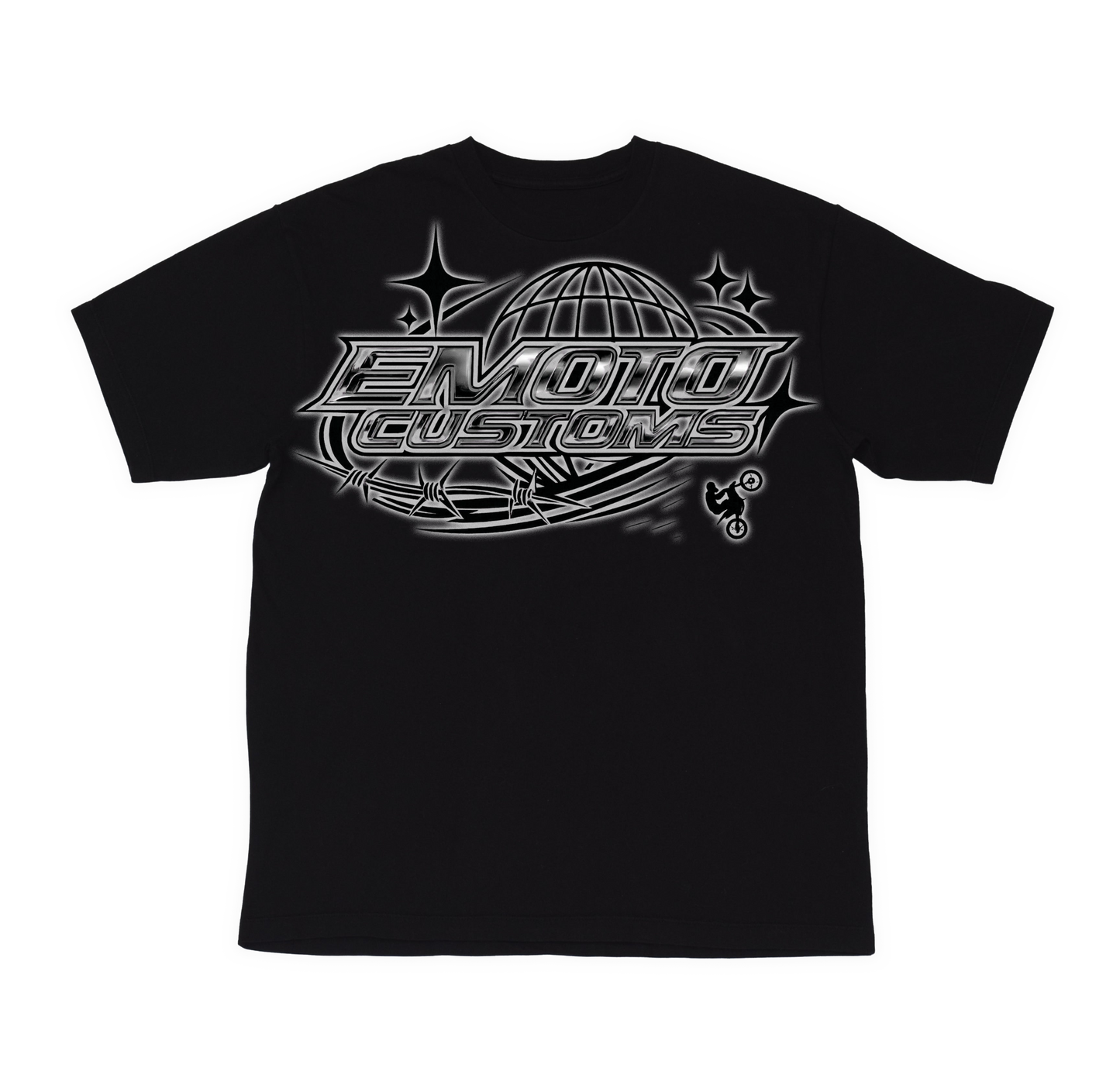 Black "EMOTOCUSTOMS" Tee Shirt