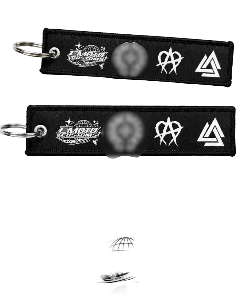 ￼Emotocustom keychain black