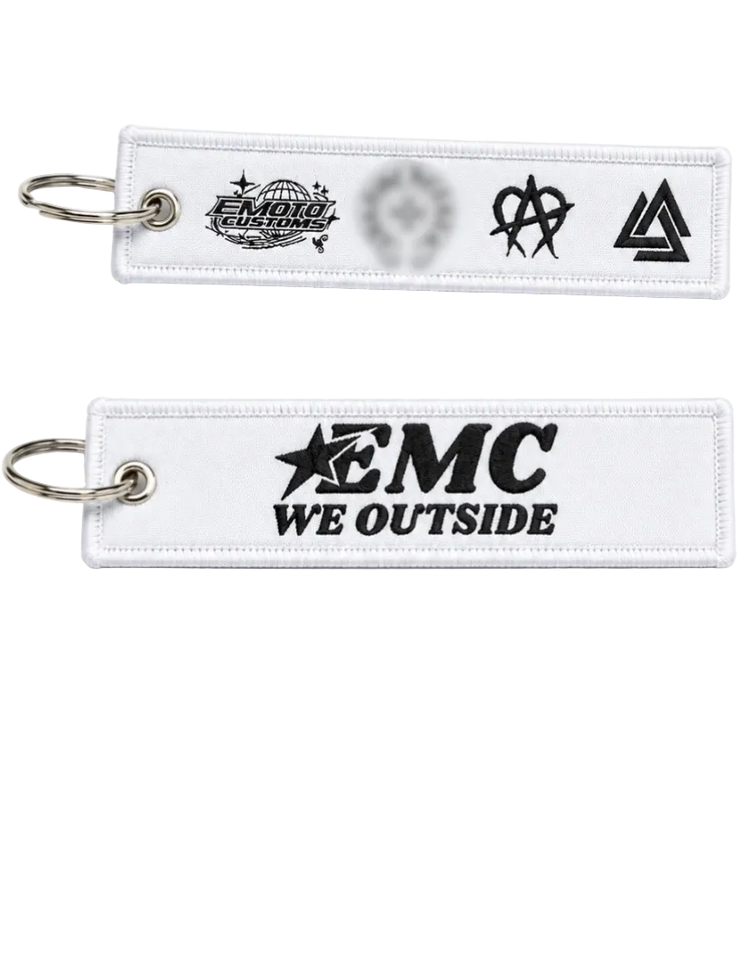 Emotocustom keychain white
