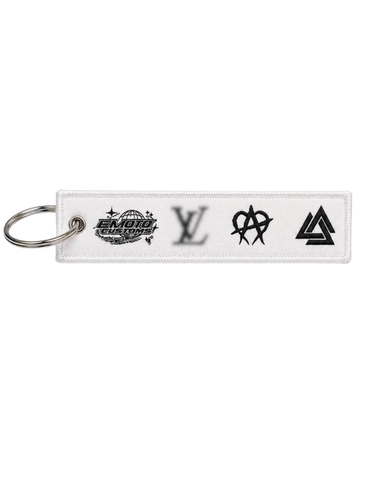 Emotocustom keychain white