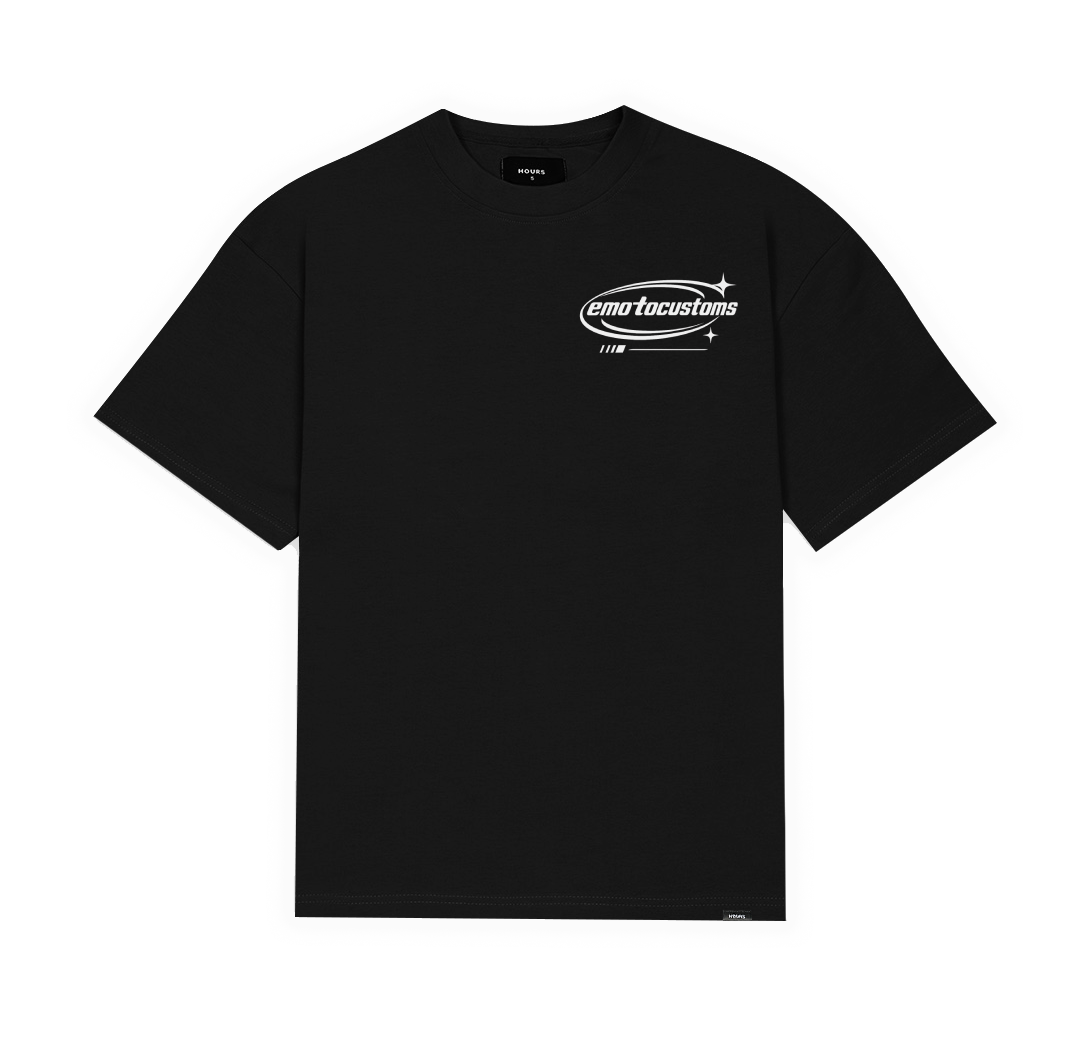 Black "EMOTOCUSTOMS" Tee Shirt